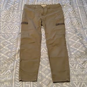 Madewell Skinny Fatigue Pants - Olive/Size 31